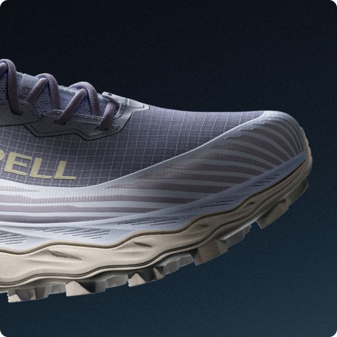 Closeup of Merrell Agility Peak 6 shoes